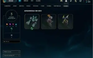 Conta ouro 1 com 48 Champs e 38 Skins