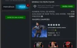 Conta Marvel Torneio de Campões (Cavaleiro, Nível 60)
