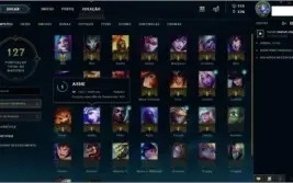 conta league of legends skin vitoriosa graves e oriana