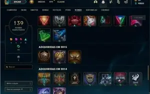 Conta bronze 4 com 85 Champs e 42 Skins