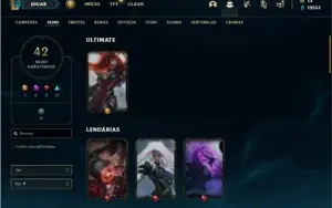 Conta bronze 4 com 85 Champs e 42 Skins