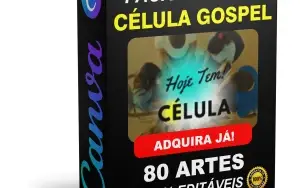 Pack Canva Criativo para Célula Gospel - 80 Artes Editáveis