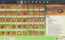 CONTA TOP GENSHIN IMPACT HUTAO + HOMA MAX