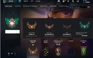 Conta ouro 4 com TODOS os champs e 148 Skins + 4 Vitoriosas