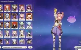 Conta AR 55, Hutao + Báculo, Ganyu + Elegia REF 3 e +✨