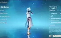 Geshin impact lv 52 benção da lua preparando pro Xiao