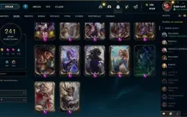 Vendo acc LoL com 241 skins e 160 essências míticas.