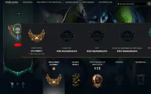Conta LOL lvl 30 smurf com Zed Prestigio e Riven campeonato