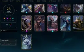 Conta LOL lvl 30 smurf com Zed Prestigio e Riven campeonato
