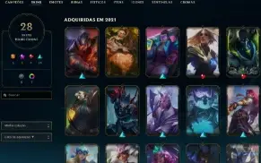 Conta LOL lvl 30 smurf com Zed Prestigio e Riven campeonato