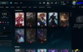Conta NFA League of Legends  105 SKINS  LVL 202 no preço