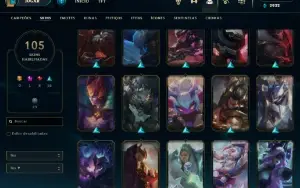 Conta NFA League of Legends  105 SKINS  LVL 202 no preço