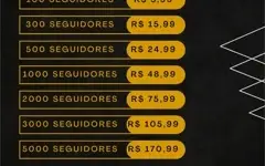 seguidores no Instagram! 1k por R$15,99