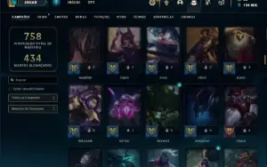 Conta prata 2 com TODOS os champs e 265 Skins ( MAIN ADC )