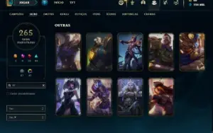 Conta prata 2 com TODOS os champs e 265 Skins ( MAIN ADC )