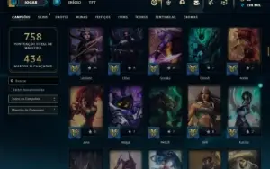 Conta prata 2 com TODOS os champs e 265 Skins ( MAIN ADC )