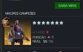 Marvel Torneio de Campeões  - conta Valente