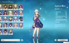 Genshin impact ar 31 Dehya+Ayaka+Hutao+Jean+Espada celestial