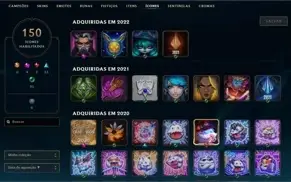 CONTA MESTRE!!! 148 CHAMPIONS//106 SKIN MMR ALTO!!! LV 284!!