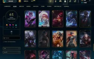 Esmeralda 3 com 110 Champs e 65 Skins + 1 Prestigio da Kaisa