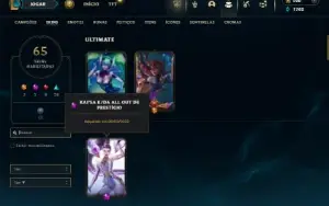 Esmeralda 3 com 110 Champs e 65 Skins + 1 Prestigio da Kaisa