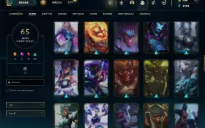 Esmeralda 3 com 110 Champs e 65 Skins + 1 Prestigio da Kaisa