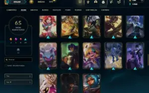 Esmeralda 3 com 110 Champs e 65 Skins + 1 Prestigio da Kaisa