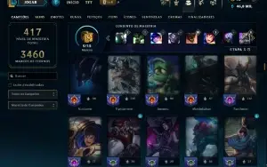 Conta bronze 3 com TODOS os champs e 106 Skins