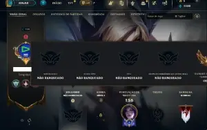 Unranked com  90 Champs e 62 Skins ( MAIN ADC )