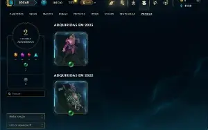 Unranked com  90 Champs e 62 Skins ( MAIN ADC )