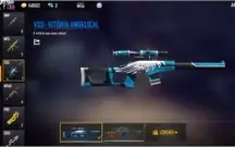 Vendo conta de Free fire, com barbinha, angelical azul😄
