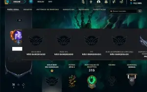 Unranked com 105 Champs e 44 Skins