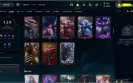 CONTA PRATA 4 SOLO/DUO, FLEX UNRANKED, LVL 342, 139 SKINS