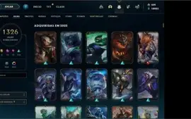 Conta league of legends, 1326 skins