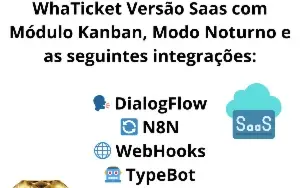 Script CRM WhaTicket Gold com SaaS e Kanban Inclusos