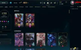 Conta LOL com 120 skins nivel 283 com todos dados