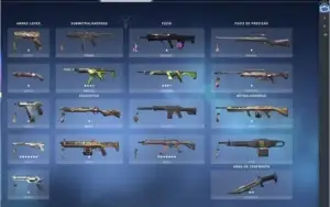 Conta valorant Ouro 1,Com skins compradas e faca,2 passes 1