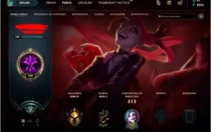 CONTA LOL OURO 4 113 CHAMPIONS BORDA PLATINA 49 SKINS