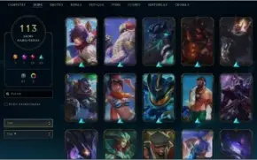 Conta League of legends 113 skins 125 campeões platina 1
