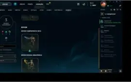 CONTA LOL NIVEL 107 MMR GOLD 27 SKIN