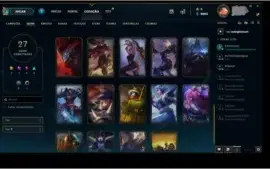 CONTA LOL NIVEL 107 MMR GOLD 27 SKIN