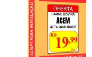 Script De Gerador De Placas De Preços.