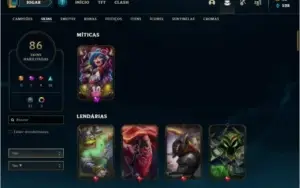 Conta Unraqued League of legends