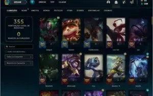 Conta Unraqued League of legends