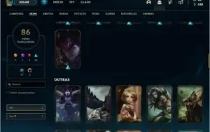 Conta Unraqued League of legends