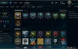 Conta OURO 1, 132 Campões, 59 Skins, 25K Essencia Azul