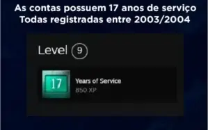 Steam 18 anos medalhas cs go 5 - 10 anos