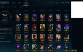 Conta Diamante IV, 42 skins, 100+ campeões, 12 páginas runas
