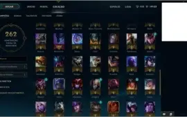 Conta Diamante IV, 42 skins, 100+ campeões, 12 páginas runas