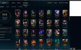 Conta Diamante IV, 42 skins, 100+ campeões, 12 páginas runas